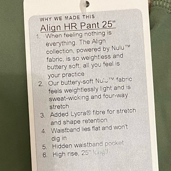 NWT Lululemon Align High-Rise Legging - Picture 2 of 3